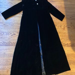 Vintage velvet long evening coat